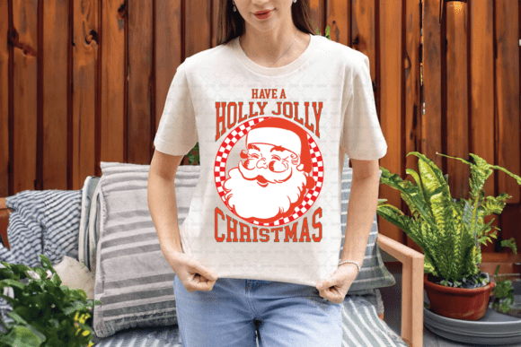 Holly Jolly Retro Santa: Your New Favorite Christmas PNG
