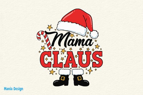 Mama Claus Christmas Holiday PNG: A Festive Design Asset