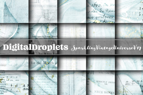 Sparkling Vintage Universe Vol. 17: Gothic & Junk Journal Backgrounds