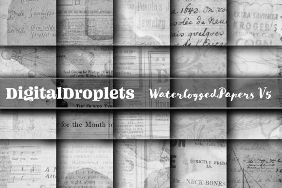 Unlocking Vintage Charm with Waterlogged Papers Vol. 5