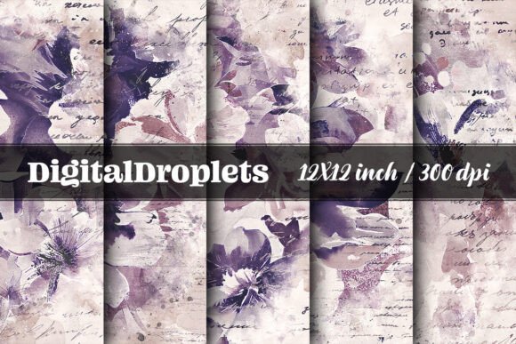 Watercolor Florals Vol.3: A Designer's Paper Collection