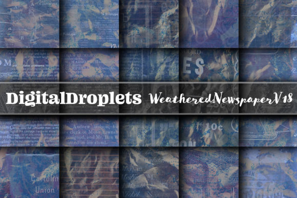 Weathered Newspaper Vol. 18: Vintage Textures for Modern Design