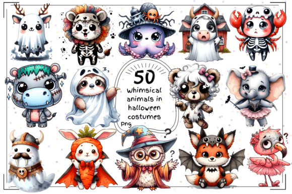 Whimsical Animals in Halloween Costumes: A Design Deep Dive